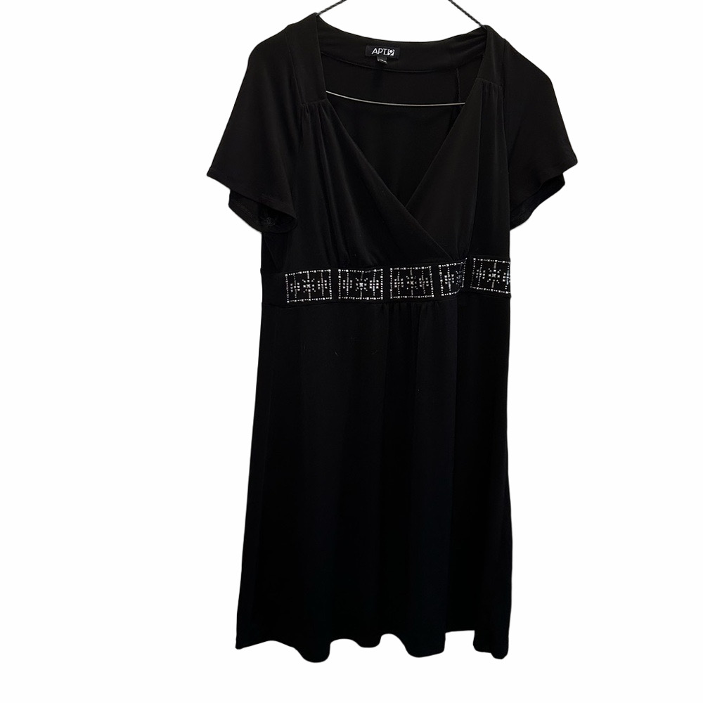Apt. 9 Black Jeweled Dress Size Medium